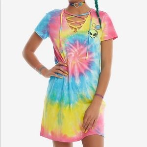 Alien tie dye dress